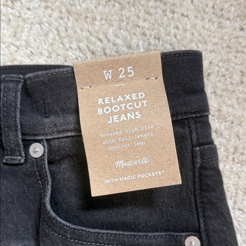 Madewell Charcoal Bootcut Jeans
